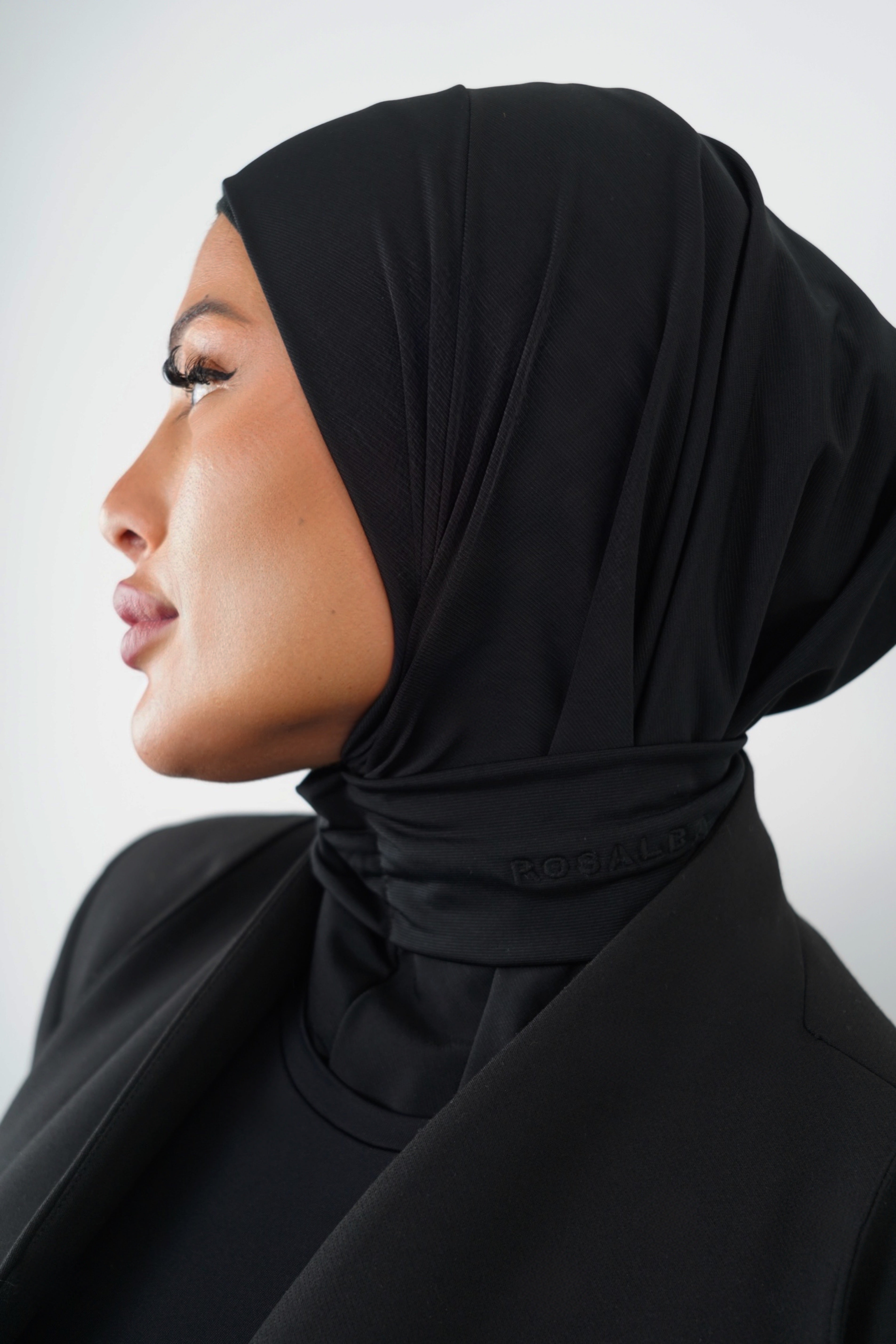 Cagoule a boutons - JERSEY - Noir