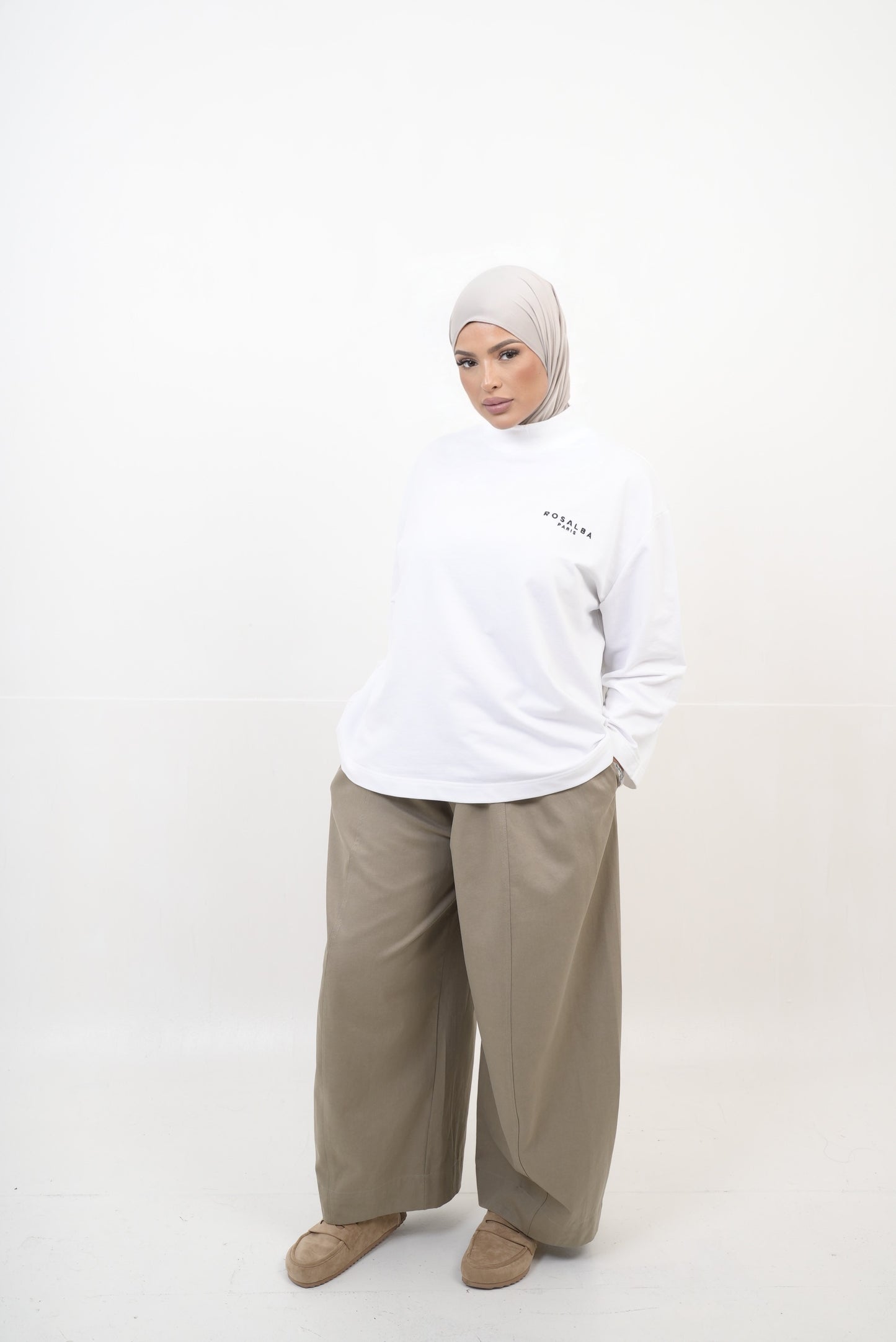 Pantalon oversize Olive