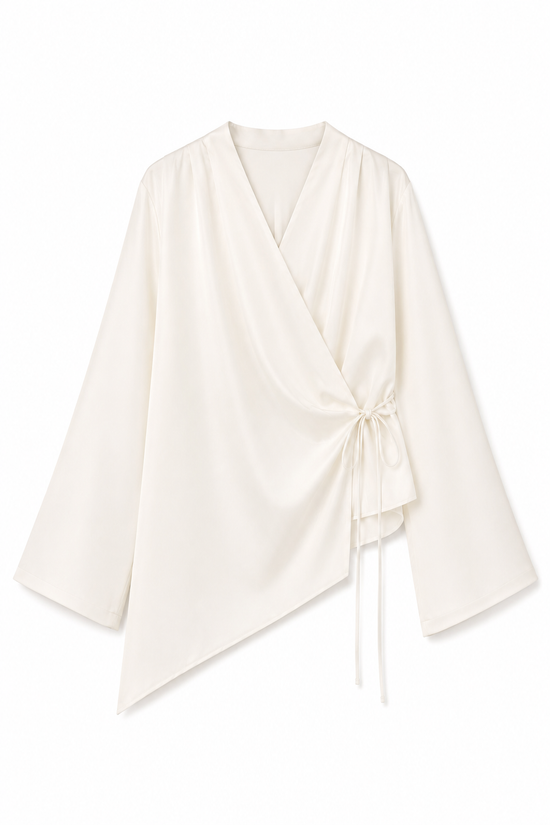 Blouse PORTEFEUILLE - Crème