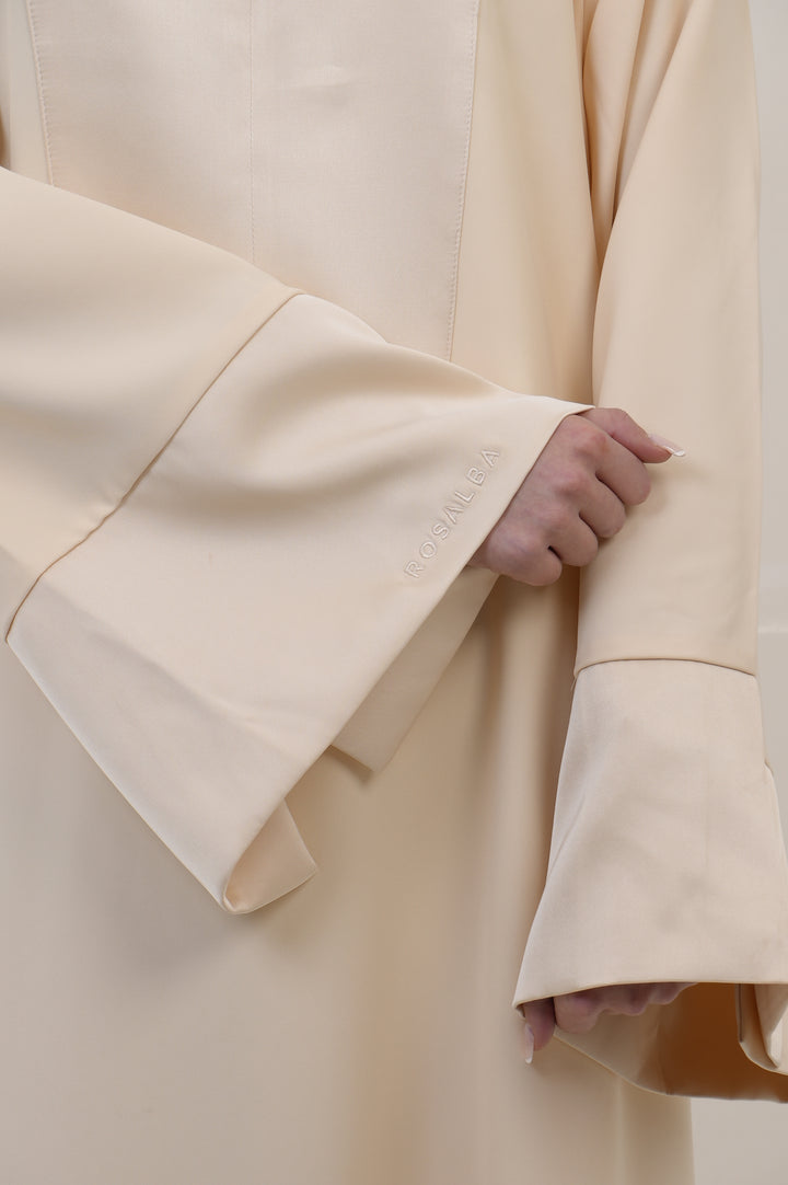 Abaya jaune beurre