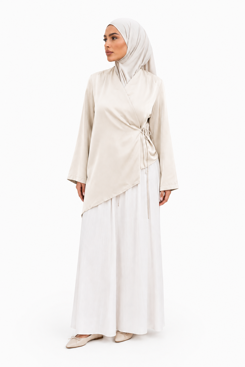 Blouse PORTEFEUILLE - Crème