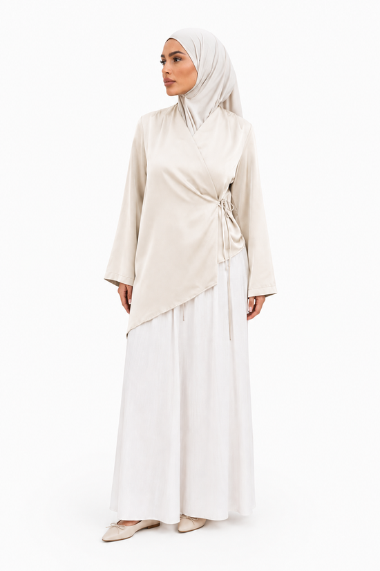 Blouse PORTEFEUILLE - Crème