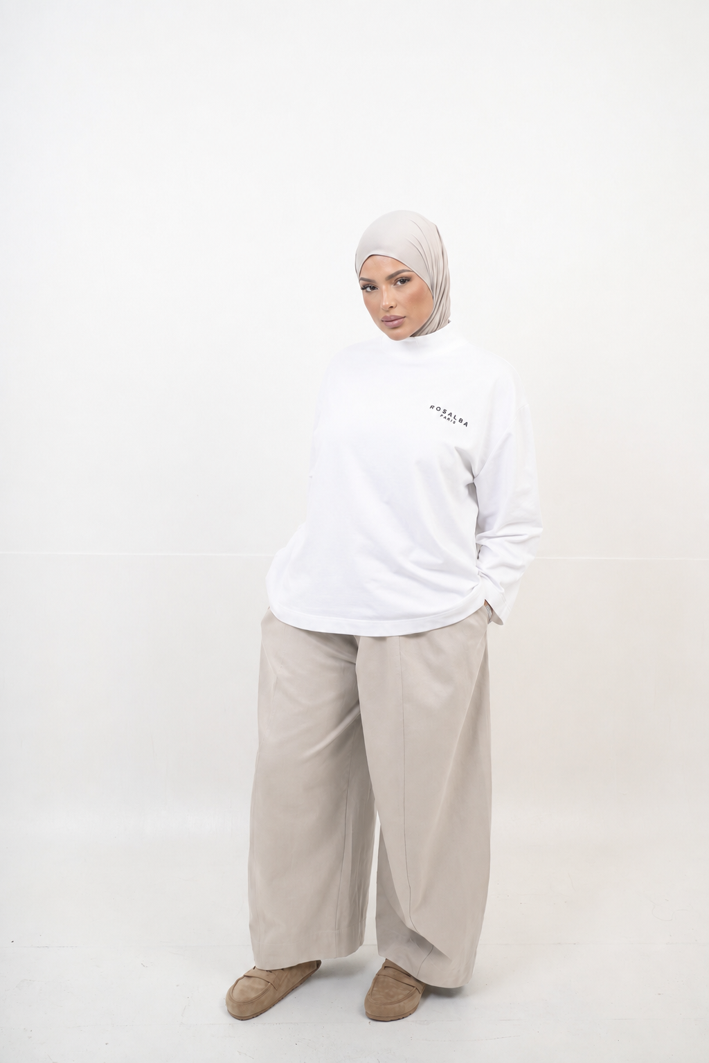 Oversize-Hose Oliv