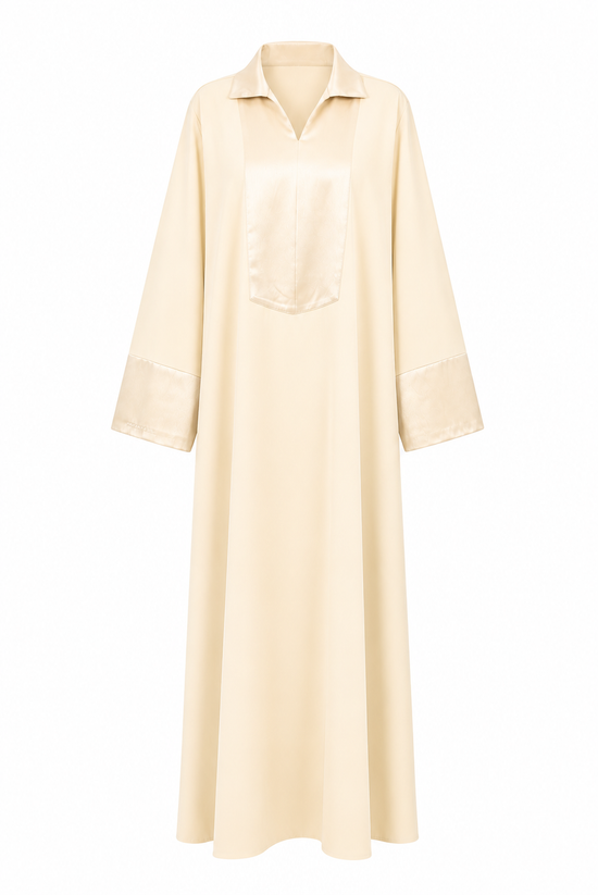 Buttergelbe Abaya