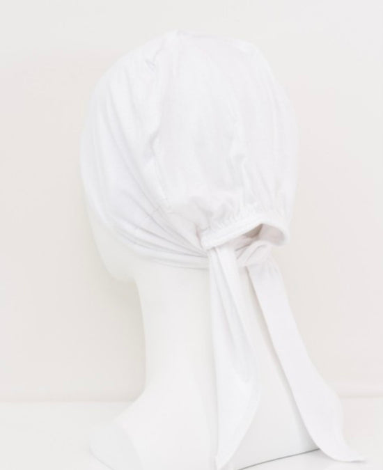 Bonnet Satin Blanc