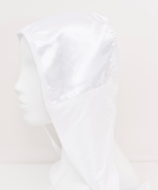 Bonnet Satin Blanc