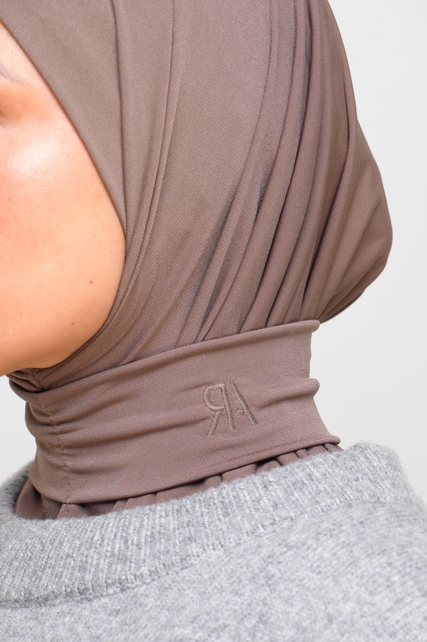 Cagoule 6 boutons - JERSEY - Marron