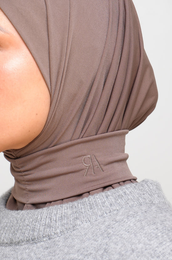 Cagoule 6 boutons - JERSEY - Marron