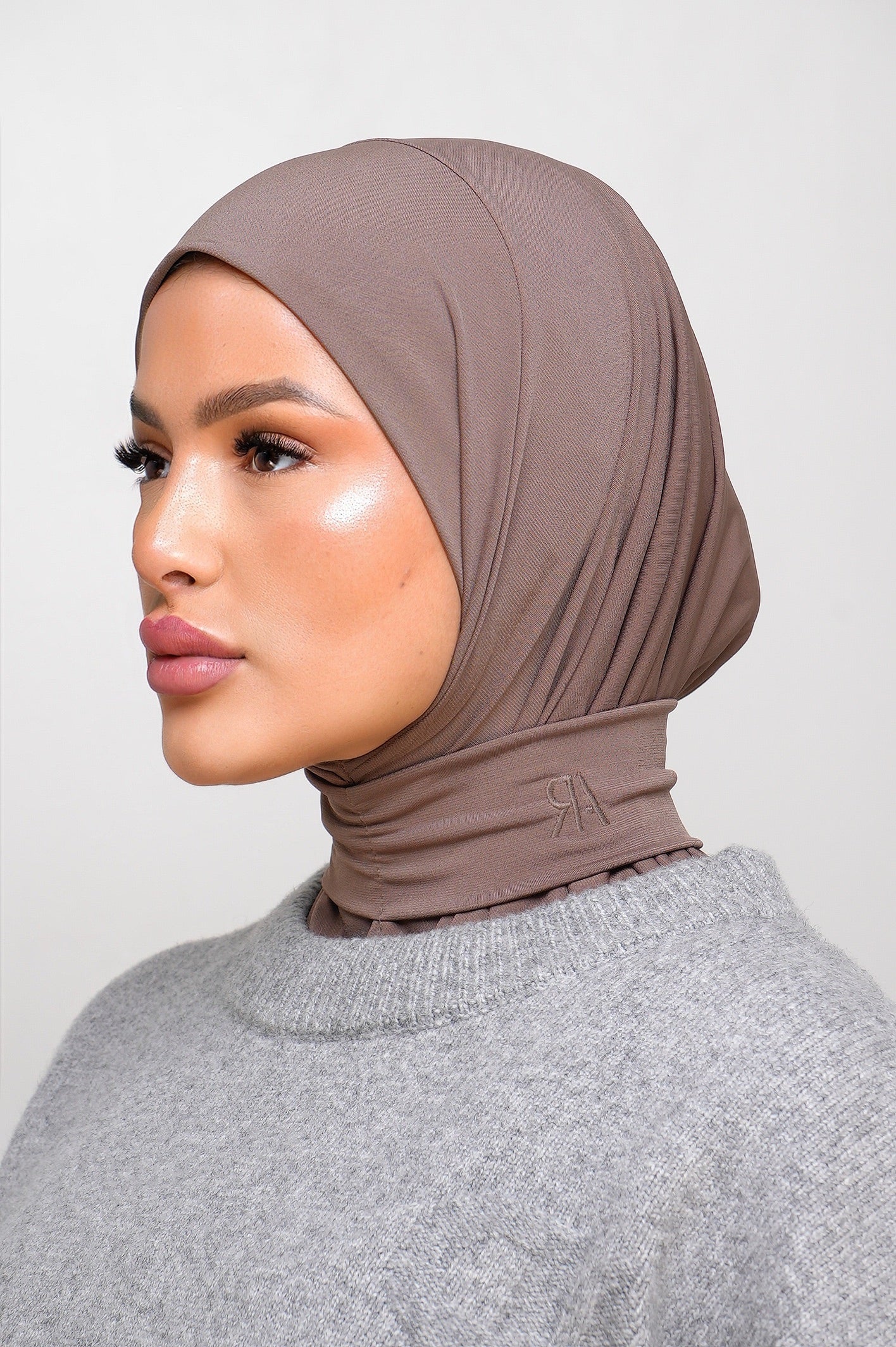 Cagoule 6 boutons - JERSEY - Marron