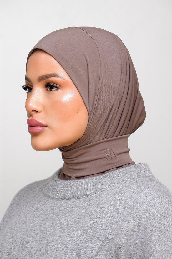 Cagoule 6 boutons - JERSEY - Marron