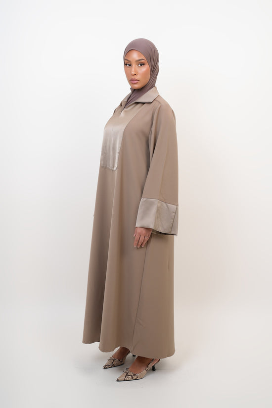 Taupefarbene Abaya
