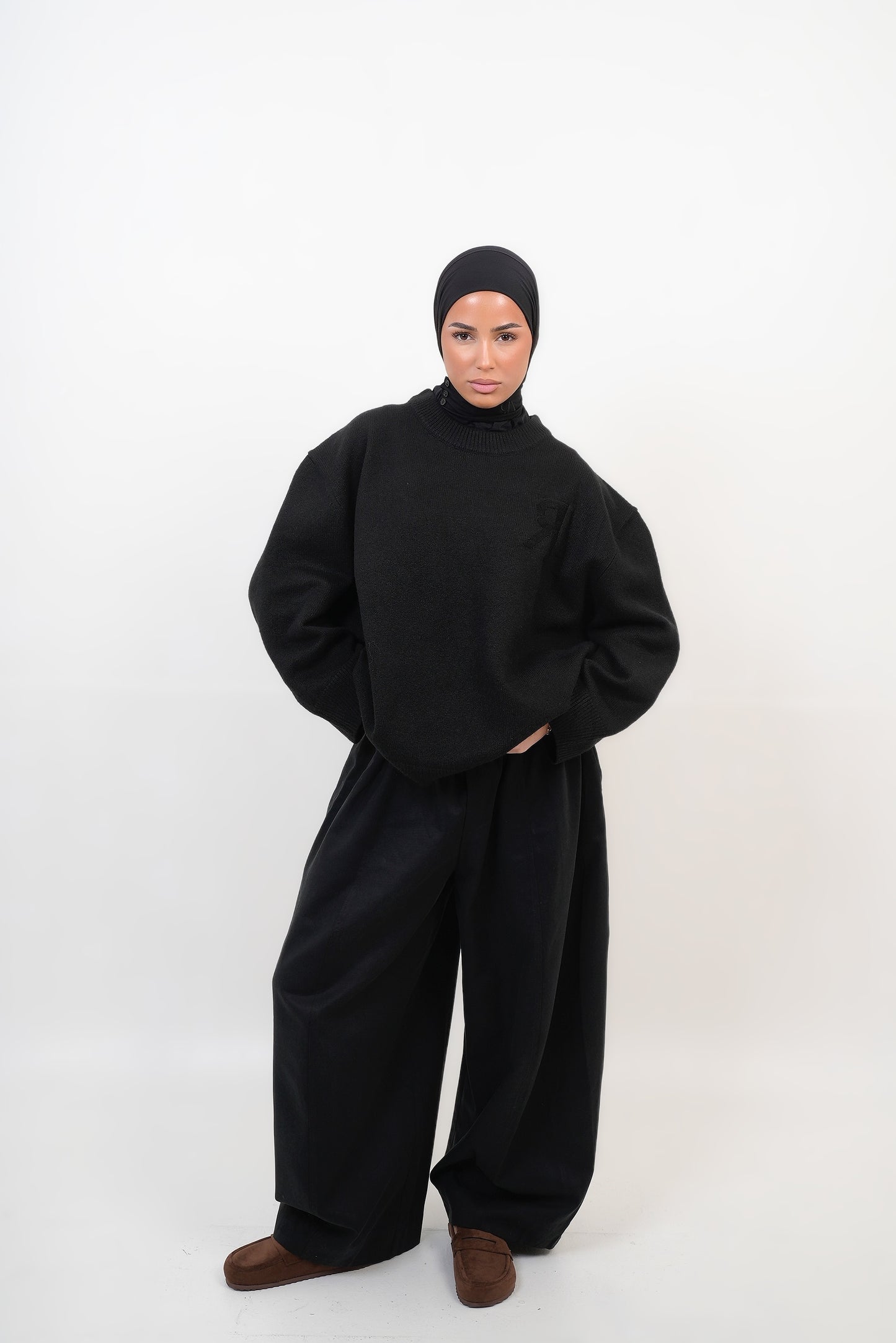 Pantalon oversize Noir