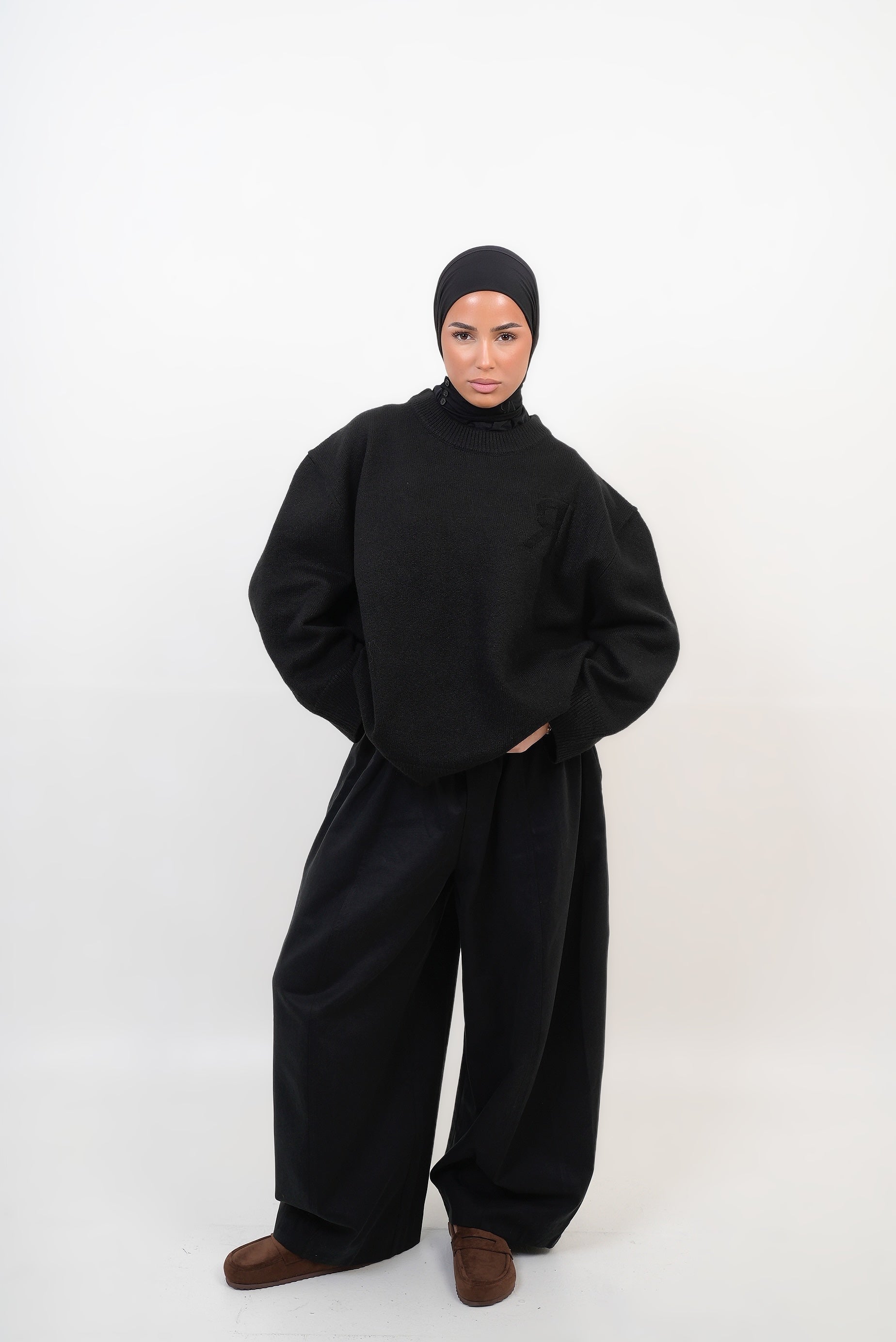 Pantalon oversize Noir